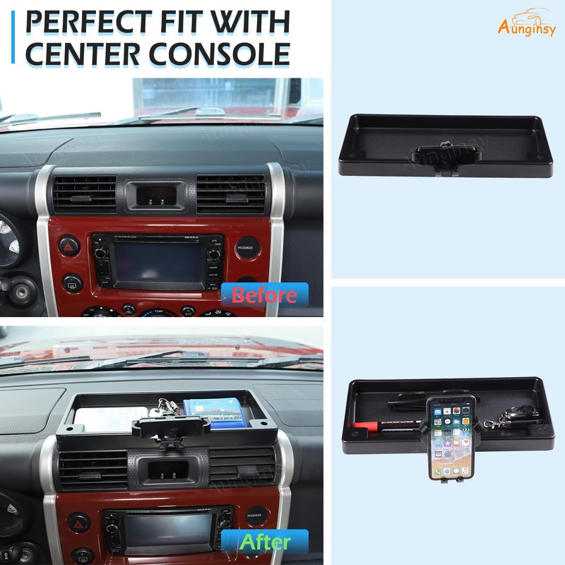 Aunginsy Center Console Dash Storage Tray Compatible with Toyota FJ