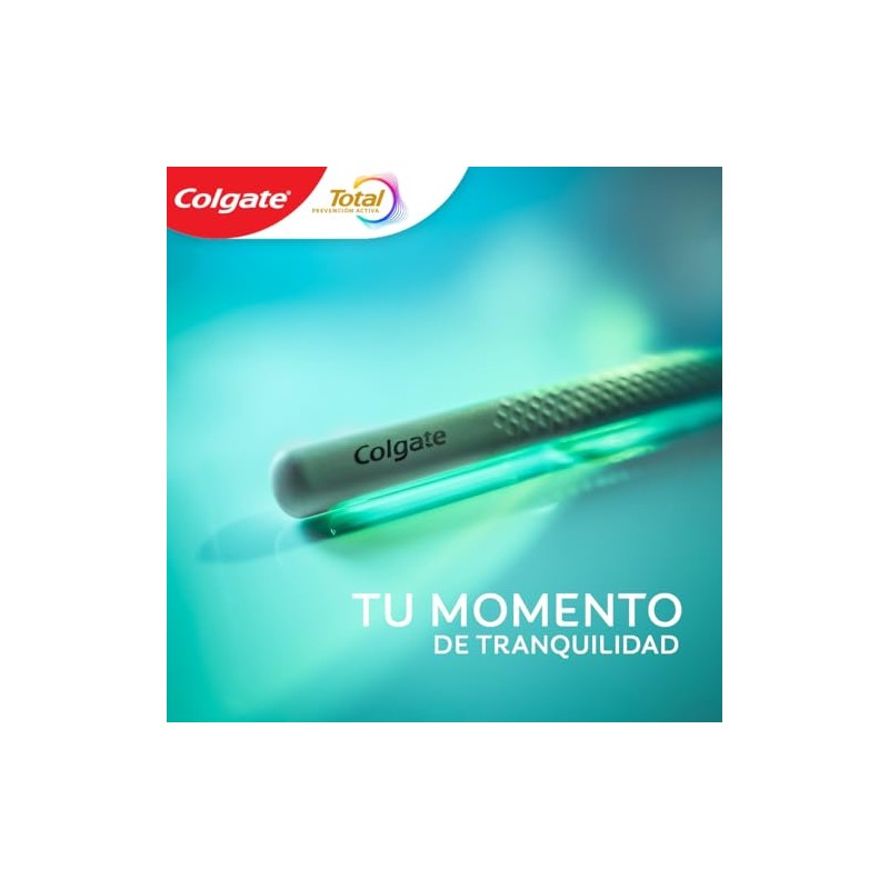 Colgate Cuidado Bucal Cepillo Dental Total Limpieza Espumosa 2 piezas