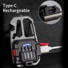 BY-J Cob Mini Flashlight Keychain Light, 500 Lumens Bright Rechargeable,