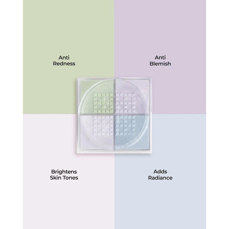 MCoBeauty Correcting Quad Loose Powder 4g, Light/Medium
