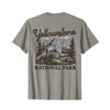 Yellowstone National Park (Design on Back) Vintage Style T-Shirt