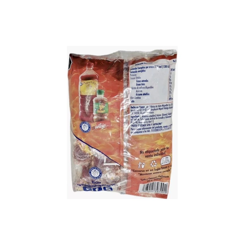 Lucas Miguelito Lollipop - Raqueta Enchilada Miguelito 40 ct