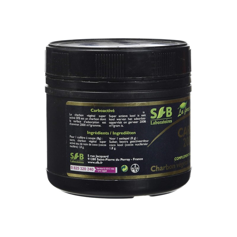 ​SFB Laboratoires Carbo 2000 - Vegetable Charcoal, Super Activated Granules