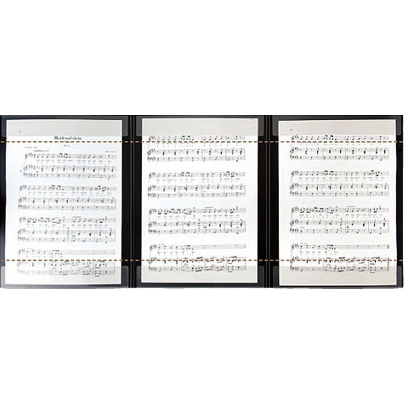 NAKANO ナカノ トリプル楽譜シートホルダー FL-160T