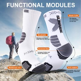 Speum Basketball Socks for Men，Performance Cushioned Men's Athletic Crew Socks with Arch Compression (US, Alpha, Large, Regular, Regular, multicolored16)