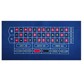 BALIKEN Tabletop Casino Felt 36"x72" for Craps Casino Table Top Felt Layout Mat