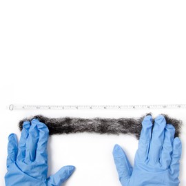 FAMILOCS Afro Kinky Bulk Human Hair 10 Inch 5 Packs 150g Afro Kinky Curly Hair Bulk for Making Locs, Repair Dreadlocks, Twist Braiding, #1B Natural Black Color Can be Dyed and Bleached, with Crochet Hook and Comb