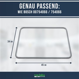 Oven Door Seal Oven Seal Rubber Oven Doors Suitable for Bosch 00754066/754066 Also for Siemens, Neff, Constructa Oven