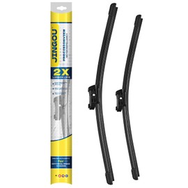 24"+19" Front Windshield Wiper Blades Compatible with VW Volkswagen Jetta 2011-2023/Passat 2012-2018/CC 2013-2017 OEM QUALITY Premium All-Season Automotive Replacement Wipers(Pack of 2)