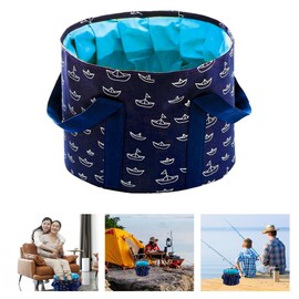 ADERTOS Collapsible Bucket for Soaking Feet, Portable Travel Foot Bath Tub Foldable Foot Bath Spa Bowl Folding Foot Bath Massage Barrel Foot Spa Home Pedicure Basin for Camping Washing Fishing (22 L)