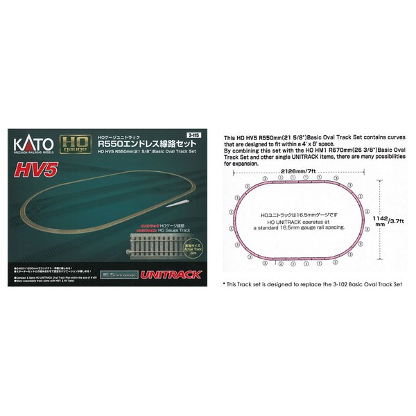 HO HO HV5 Basic Oval Track Set [Toy]