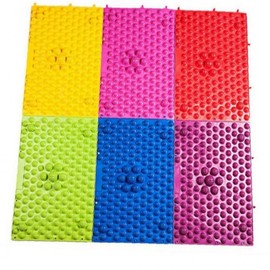 Green Foot Acupressure Mat Acupressure Points 3ea