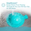 StopShroom STBLU232 Universal Stopper Plug Cover for Bathtub, Bathroom and