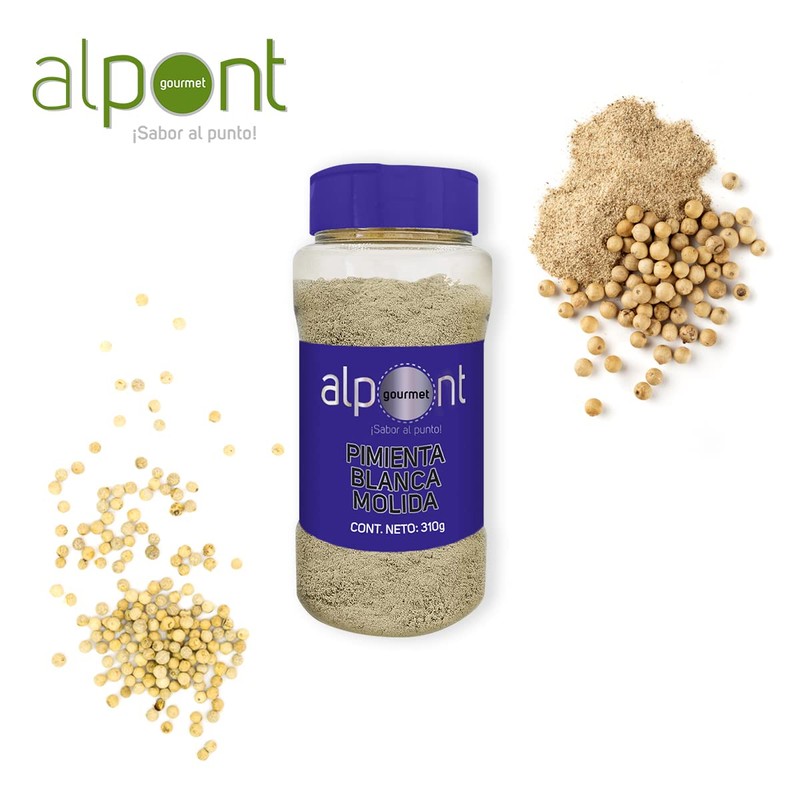 Alpont Pimienta blanca molida, 310 g