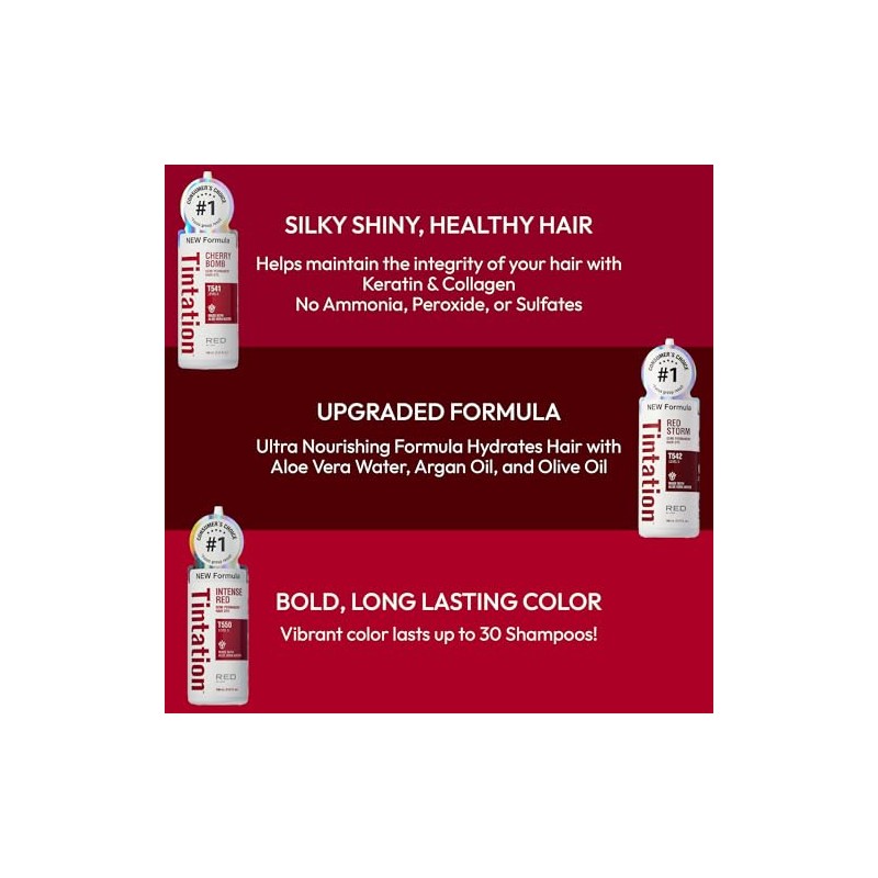 Kiss Tintation Semi-Permanent Hair Color 5 Ounce, T740 Rose Gold