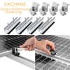 Solar Panel Bracket Flat Roof Kit, 4 Pieces Aluminium Rails