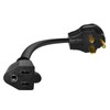 HITBOX Plug Adapter Cord, 30cm 11.8″ Long 14 AWG 2.08mm²,