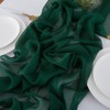 CHUQING Table runner chiffon, dark green, in green, table runner,