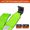 Mimanchi 4" x 5' Roll Off Container Winch Strap w/Flat