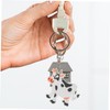 Hohopeti 36pcs Cute Cartoon Cow Keychain Animal Pendant for Birthday