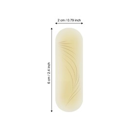 Transfer Eyebrow Skin Sticker – Realistic Tattoo Practice Silicone Pad Pre-print Brows Pattern for Microblading & Tattoo Machine Training Pack of 10 Pairs (Pack of 10 Pairs Pattern-A)