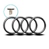 Sink Drain O Ring (4), Plunger Rubber Gasket for 3