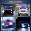 Nilight 42 LED Roof Top Strobe Lights Hazard Emergency Safety