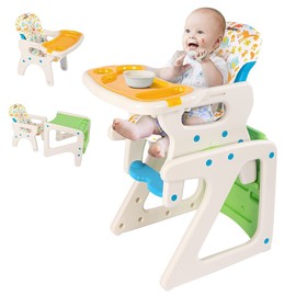 SEJOY 3 in 1 Baby High Chair Adjustable Infant Feeding Chair Toddler Booster Table Set