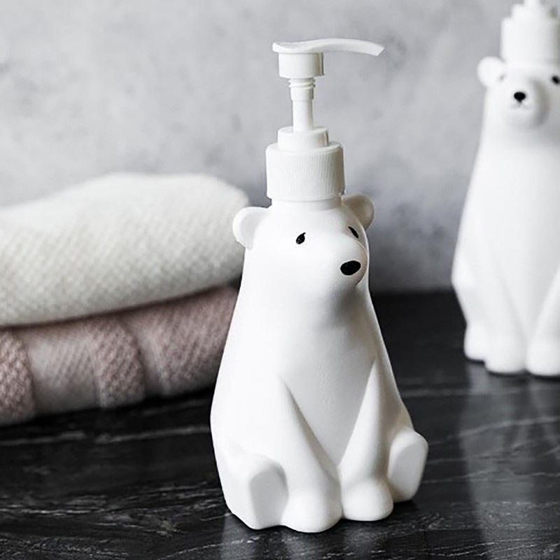 Soap Dispenser Bottle Cute Bear Shape Large Capacity Pump Dispenser