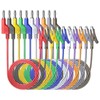 Cleqee Stackabe Banana Plugs to Alligator Clips Test Leads 10