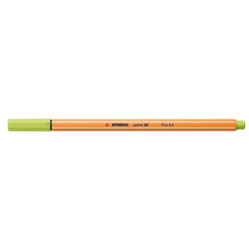 STABILO Pack of 3 Felt-Tip Pens with Stitch 88, Lime