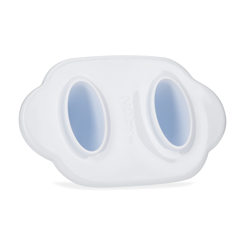 Nuby Garden Fresh Fruitsicle Pop Tray, 2pc Aqua/Yellow