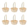 Happyyami 20Pcs Mini Basket Miniature Mini Woven Baskets with Handles
