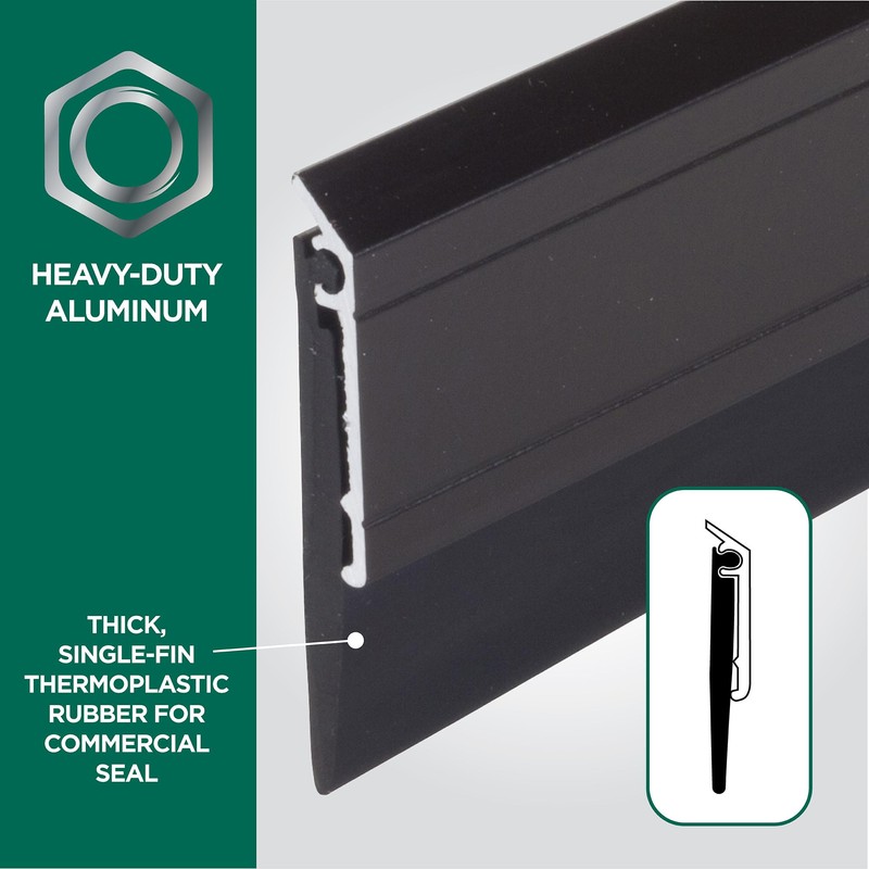 M-D Building Products 68254 All-Season Door Sweep, Heavy Duty Aluminum,