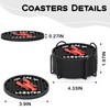 Friends TV Show Merchandise, Silicone Drink Coasters Set with Holder,