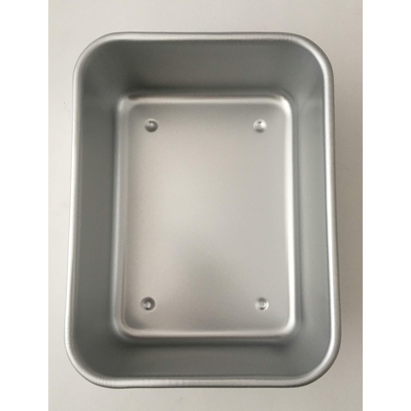 Taniguchi Metal 233157 Aluminum Storage Container with Lid, Deep, Medium