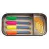 iDesign Lauren Office Supplies Desk Organizer Tray for Highlighters, Push