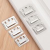 HEMOTON 100pcs Wall Buckle Interlocking Hanging Bracket Couch Clips Wall