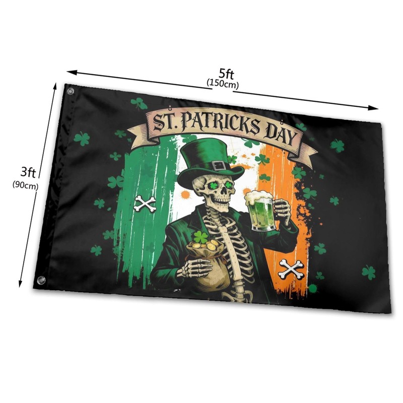 St Patricks Day Flag 3x5 Ft Happy St. Patrick's Day