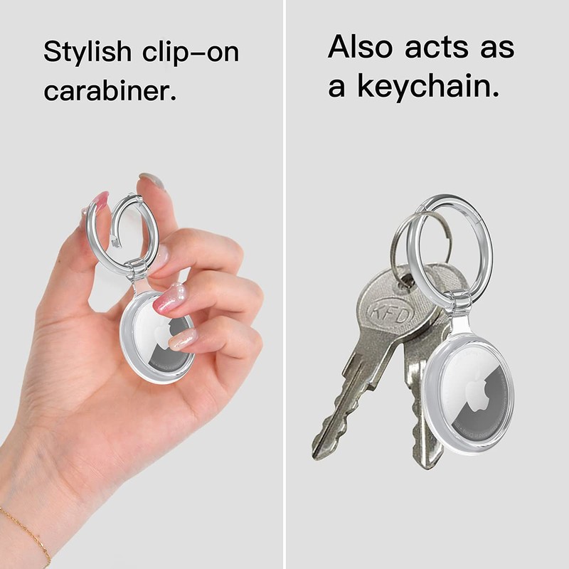 Airtag Case Key Holder Air Tag Clear Protective Cover Key