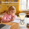 RGB Night Light Alarm Clock, Digital Alarm Clock with Hourglass