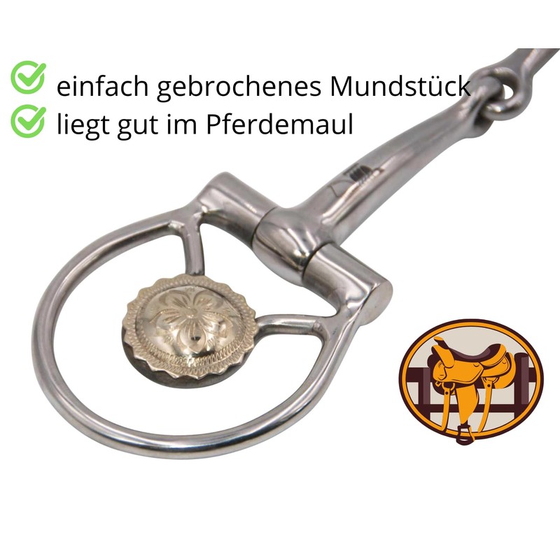 Amesbichler Reitsport Futurity Dee Snaffle Bit Western Bit