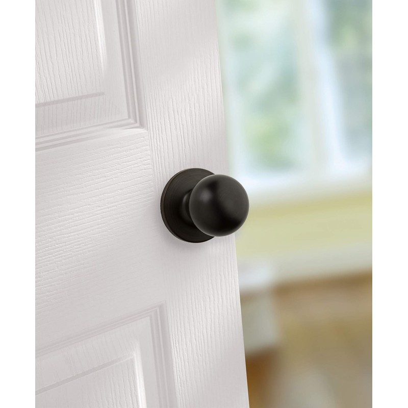 Weiser Regina Venetian Bronze Passage Door Knob, Hall/Closet Interior Door