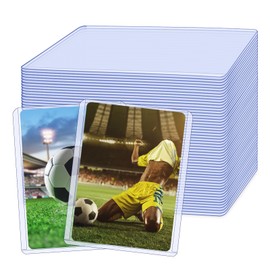 TAOBWN 50Pcs Clear Card Sleeves 76 x 101mm Standard Top Loaders Card Protectors Holders 35pt Rigid Card Holders for MTG Yu-Gi-Oh Game Sports Baseball Cards