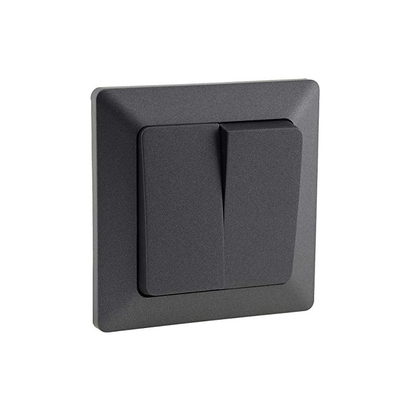 Milos Socket Switch Button Sets I Anthracite