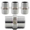 Cionyce 304 Stainless Steel Threaded Pipe Fittings, 3/4" Male to