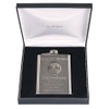 70th Birthday Engraved Hip Flask Golfer Feature in Gift Box