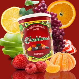 Old Fashioned Christmas Candy Assortment, Original and Filled Hard Candies, Bulk Tubs of Assorted Flavors for Bowl Fillers, Pack of 2, 15 Ounces