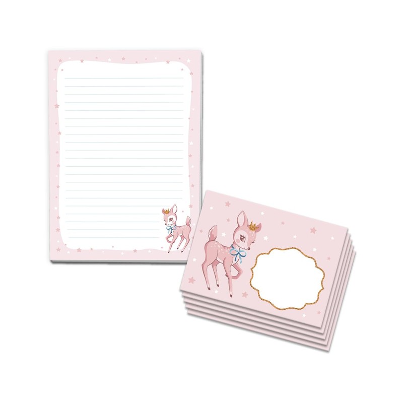 Writing Paper Set Letter Pad with Envelope for Girls Children