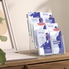 HLF-ho Brochure Holder 8.5x11 Inch 4 Tier with Removable Divider